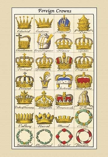 Foreign Crowns - Celestial, Eastern, et al. by Hugh Clark - Art Print ...